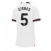Günstige Manchester City John Stones #5 Auswärts Fussballtrikot Damen 2023-24 Kurzarm